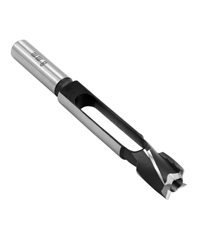 QWORK® Dübel-Zapfenbohrer aus langlebigem Kohlenstoffstahl für Holzbearbeitung und Möbelherstellung - Durchmesser 8mm - Schaft 13mm
