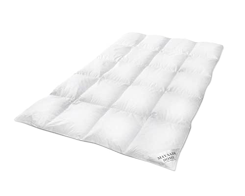 Daunendecke 155×220 cm von Mayaadi Home – Extra warme Winterdecke