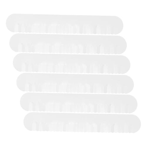 Ipetboom 6pcs Hair Extension Glue Durable Templates for Precise Bonding Portable Design for All Hair Reliable Spacers