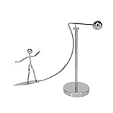 FUNOMOCYA Balance Ball Juguete de Equilibrio Diseño Patinador Decoración Escritorio Oficina Regalo Científico Pendular Movimiento Educativo