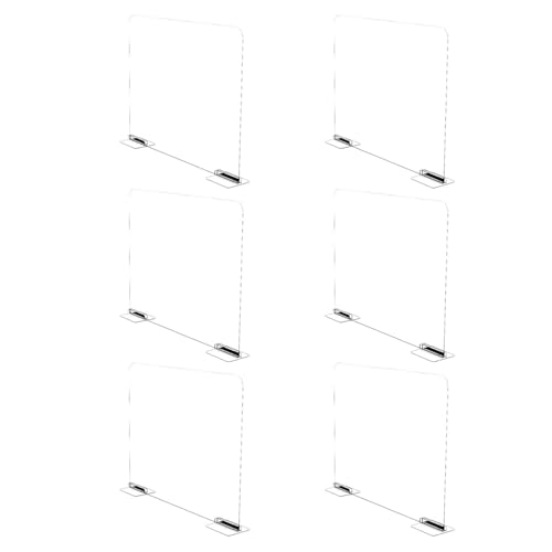 Separadores acrílicos para armario, separador de armario para organización | Separadores transparentes para estantes de armario – 6 separadores de utensilios de cocina para cocina, baño, armario