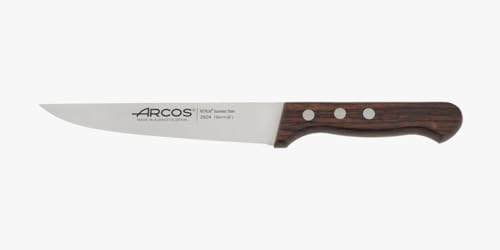 Arcos Serie Atlantico - Cuchillo Cocina - Hoja de Acero Inoxidable de 155 mm - Mango de Madera Palisandro Color marrón