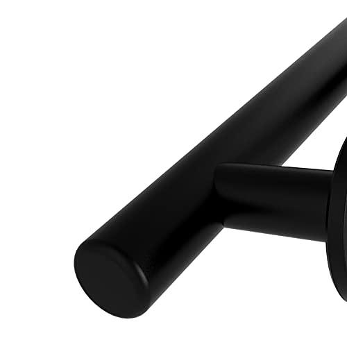 TOIMIOTOIM Modern 9.5" Sliding Barn Door Pull Handle with Flush Hardware Set Rustic Design Black Powder Coated Finish, Anti-Rust, Heavy Duty Both Side Handles Design by TOIMIOTOIM - Image 3