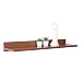 Produktbild RICOO Wandregal 69 x 8 x 19 Braun Rustikal Eiche, Spanplatte aus Holz, Hängereral WM055-ER, Regal Wand, Bücherregal Bilderregal Fotoregal Küchenregal Hängend Wandboard Regalbrett Schweberegal