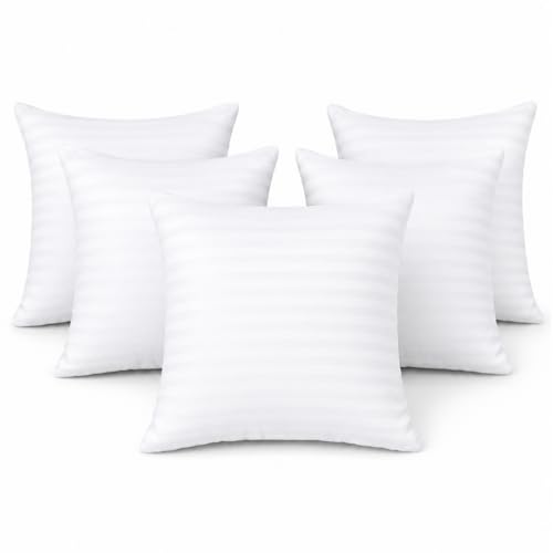 Image of Clasiko Microfiber Cushion Filler 24 x 24 Inches Set of 5 | Suitable for Sofa, Bed & Floor