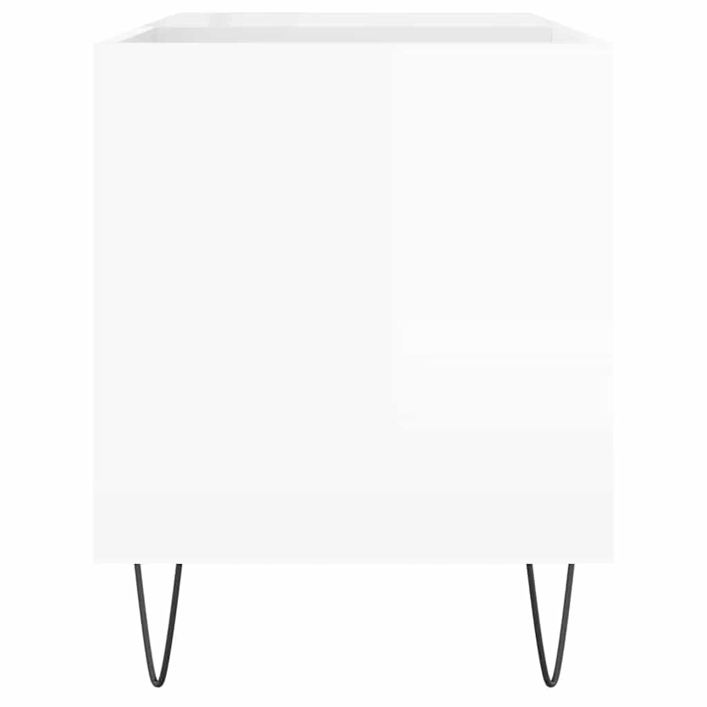 Mangloder - Armadietto per dischi in legno e ferro, 85 x 38 x 48 cm, con spazio per dischi in vinile, giradischi, TV Board, Lowboard, rack Hi-Fi, mobile multimediale, soggiorno