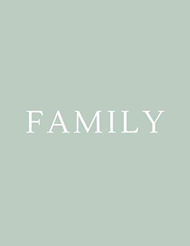 Family: A Decorative Book | Perfect for Coffee Tables, Bookshelves, Interior Design & Home Staging (Family Book Set - Green)