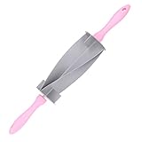 Rouleau à Pâtisserie en Plastique, Rouleau à Pâte Rose et Gris, Rouleau à Pâte à Cr...