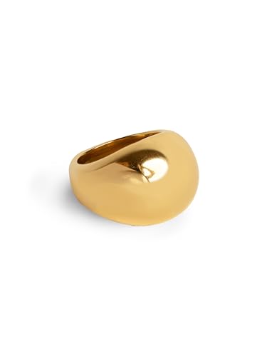 Bague Max Bomb SINGULARU en laiton plaqué or 18 Kt pour femme taille 12 à 16