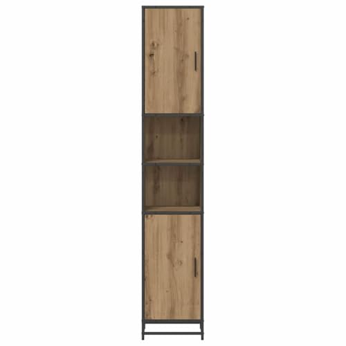 Mueble de baño de roble Artisan ideal para organizar aseos pequeños 5