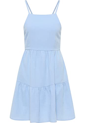 Mini robe slipdress femme isha legere col en v dos nu