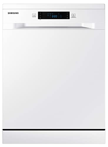 Image of Samsung 13 Place Setting Freestanding Dishwasher with Intensive Wash (DW60M5042FW /TL, White, Stainless Steel Tub, Hygiene Clean, Height Adjustable Rack)