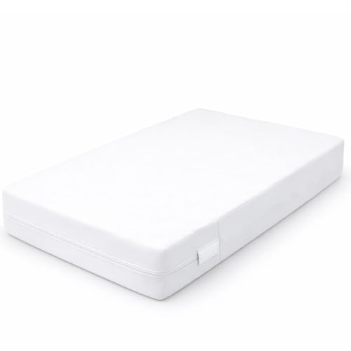Image of Guardmax Zippered Deep Pocket Mattress Protector - 100% Waterproof Mattress Encasement, Ultra Soft & Breathable Mattress Cover - Protects Mattresses from Dirt Dust & Dander (Queen 60 inch x 80 inch x 15 inch)