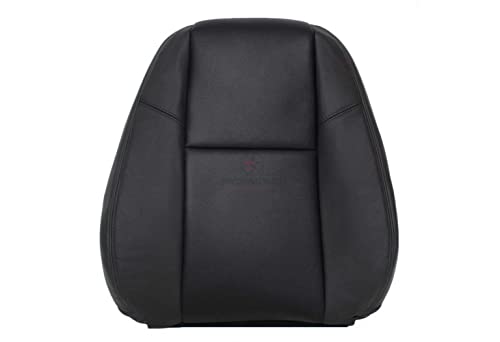Richmond Auto Upholstery: Compatible with 2009 Chevrolet Tahoe LTZ AC Cooled & Heated AC - Passenger Side Lean Back Replacement Perforated Leather Seat Cover, Black