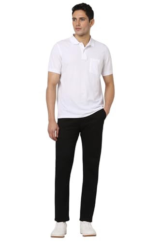 Image of Peter England Men's Slim Fit Mid Rise Super Chino Casual Trouser