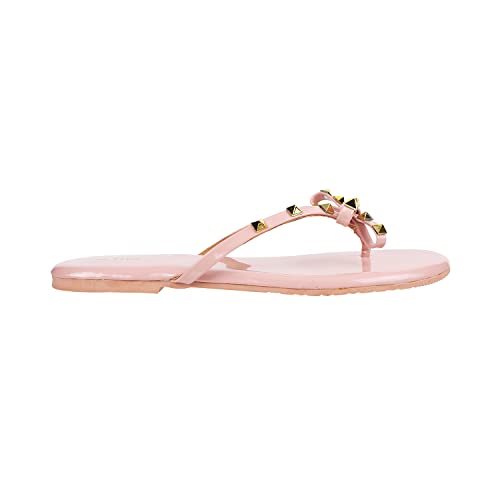 Image of Metro Women's Embellished Faux Leather Flat Fashion Slipper