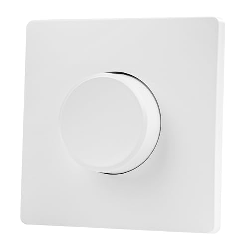 Variateur de lumiere led 5-300W interrupteur variateur rotatif 100V-240V encastré variateurs d'intensité à un seul fil pour lampes led dimmable...