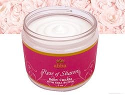 ABBA OIL ROSE OF SHARON Body Cream with Shea Butter 6oz jar with Lid - ABBA JERUSALEM