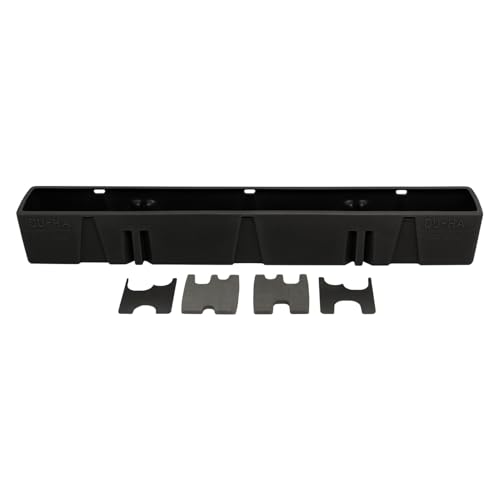 DUHA 20105 Behind-The-Seat Storage fits 2004-2008 Ford F150 Regular Cab | Black Heavy-Duty Back Seat Organizer | Includes Dividers
