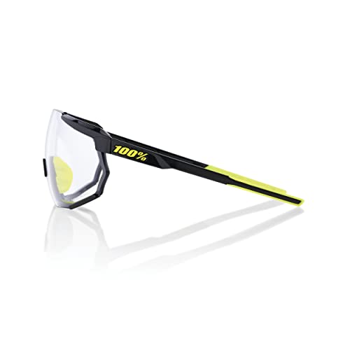 Image of 100% Racetrap 3.0 Sport Performance Sunglasses - Sport and Cycling Eyewear (Gloss Black - Photochromic Lens)