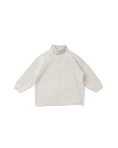 7AM Boxy Mock Neck Sweater Fuzzy