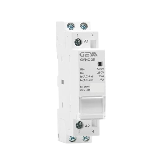 Contacteur sur Rail Din AC220V 2P 20A 2NC modulaire pour tableau électrique maison