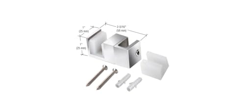 Guide de porte acier inoxydable rechange panneau fixe douche Serug2ps