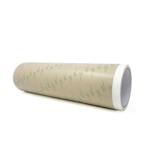 Image of Gizmo Dorks 468MP Adhesive Transfer Tape 12 in x 20 ft Roll | High-Temp Double-Sided, For 3D Printer PEI Sheets, Metal Nameplates & Industrial Signage, Heat Resistant 200MP Acrylic