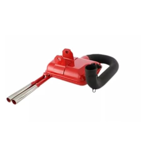 Marmitta racing SIP ROAD rossa doppio scarico cromato adatto per VESPA PX PE 125 150