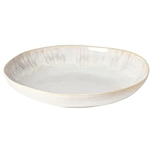 Casafina Ceramic Stoneware 15” Pasta Serving Bowl – Eivissa Collection, Sand Beige | Microwave & Dishwasher Safe Dinnerware | Food Safe Glazing | Restaurant Quality Tableware