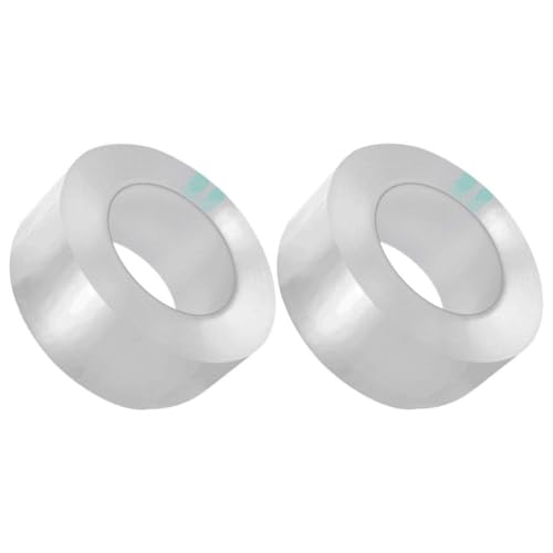 HEMOTON 2 Packs Clear Caulk Tape Strip, Self Adhesive Waterproof Repair Tape, Caulk Tape Oil-Prooffor for Bathroom,Toilet,Kitchen Countertop,Bathroom (118x1.2)