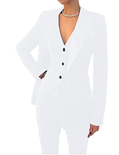 3 Pieces Women Suits One Button Elegant Outfits for Ladies Suit for Work Professional Formal Pantsuits Evening Party2