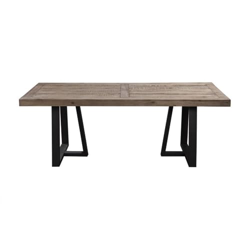 Pemberly Row Contemporary Rectangular Dining Table, 84" x 42", Solid