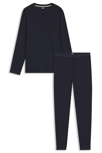 Ensemble de Pyjama Long BOSS Hommes en Jersey de Coton Stretch Mercerisé