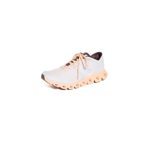 ON Women's Cloud X Sneakers, Silver | Almond, 9 Medium US