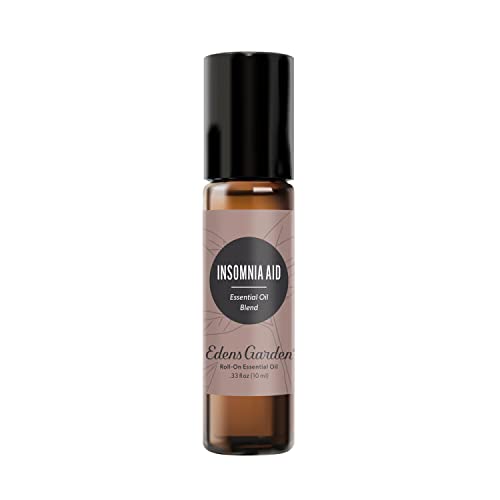 Edens Garden Insomnia Aid Essential Oil Blend, Best for Help Falling & Staying Asleep, 100% Pure & Natural Premium Best Recipe Therapeutic Aromatherapy Essential Oil Blends 10 ml Roll-On