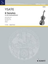 6 Sonates: et une étude posthume. op. 27. violin.      Sheet music – January 1, 2000