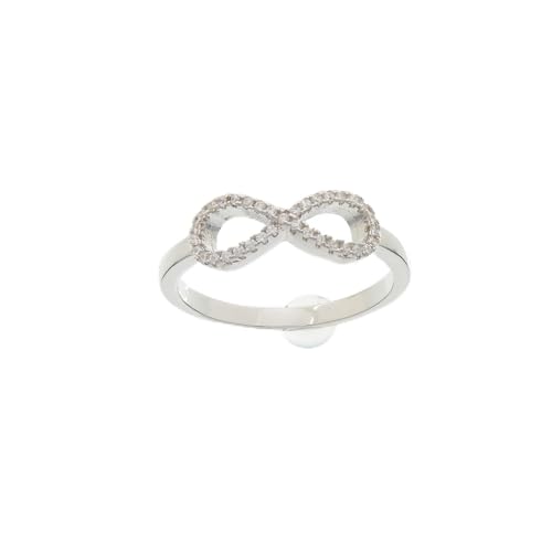 Bague silver Beneto Infinity AGG208 bague en métal tour de doigt 60 mm