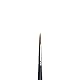Winsor & Newton 5011106 Professional Aquarellpinsel, Malpinsel für Aquarellfarben mit synthetischen Fasern, ergonomischer Griff, langlebig & formstabil, kurze Stiel - Rundpinsel Nr. 6