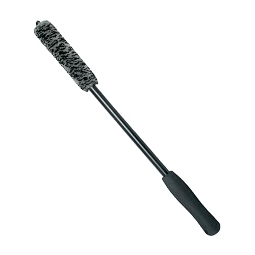 Wheel Cleaning Brushes for Rims, Tire Cleaning Brush, Tire Brush Brush with Long, Thin Stem for Cleaning Wheel Crevices, Engine Exhaust, Fenders, Black Small Rim Cleaning Brush