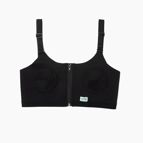 Motif Medical Pumping Bra, Size Large – Plus, Black, Works with Luna, Duo, Twist, and More Cover
