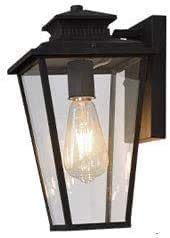 Soporte luz exterior negro mate para iluminar cenas en el balcón y jardín