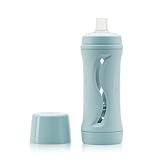 Subo Baby Food Bottle | No Mess Squeeze-Free Toddler Feeder | Feeding Bottle to Replace Resuable Pouches | (Duck Egg Blue)
