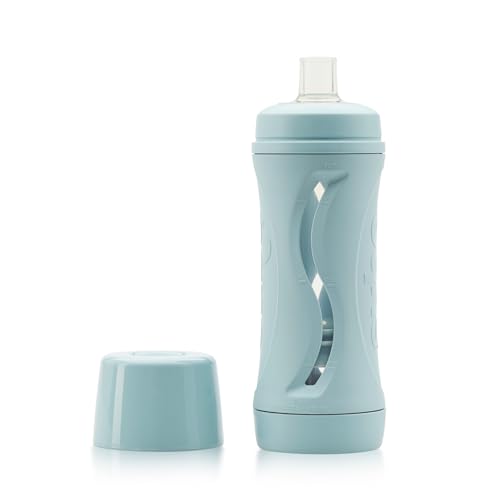 Subo Baby Food Bottle | No Mess Squeeze-Free Toddler Feeder | Feeding Bottle to Replace Resuable Pouches | (Duck Egg Blue)