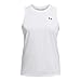 Under Armour Womens Tech Tank Top, (100) White / / Black, Large
