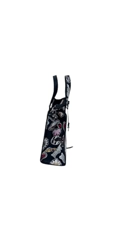 Bolso tote pequeño de cuero Marc Jacobs con asa superior y correa cruzada (negro) miniatura 4