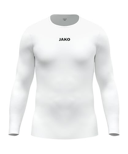 T-Shirt à Manches Longues Unisexe JAKO Blanc Taille L en Coton Confortable