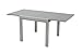 Produktbild Luxus Aluminium Ausziehtisch Porto Silber 90/180 x 90 cm