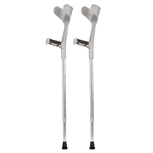 Kule przedramienne dla dorosłych, wysuwane kule z otwartym mankietem, ergonomiczne, regulowane pomoce do chodzenia, dla seniorów Niepełnosprawni w podeszłym wieku o wzroście 4'7" -