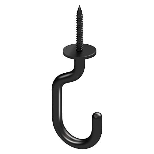 National Hardware N275-523 Modern Ceiling J Hook, Black, 3-11/32-in
